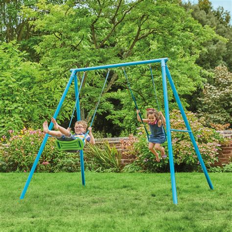 outdoor metal swing sets clearance